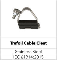 Trefoil Cable Cleat