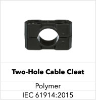 Two-Hole Cable Cleat